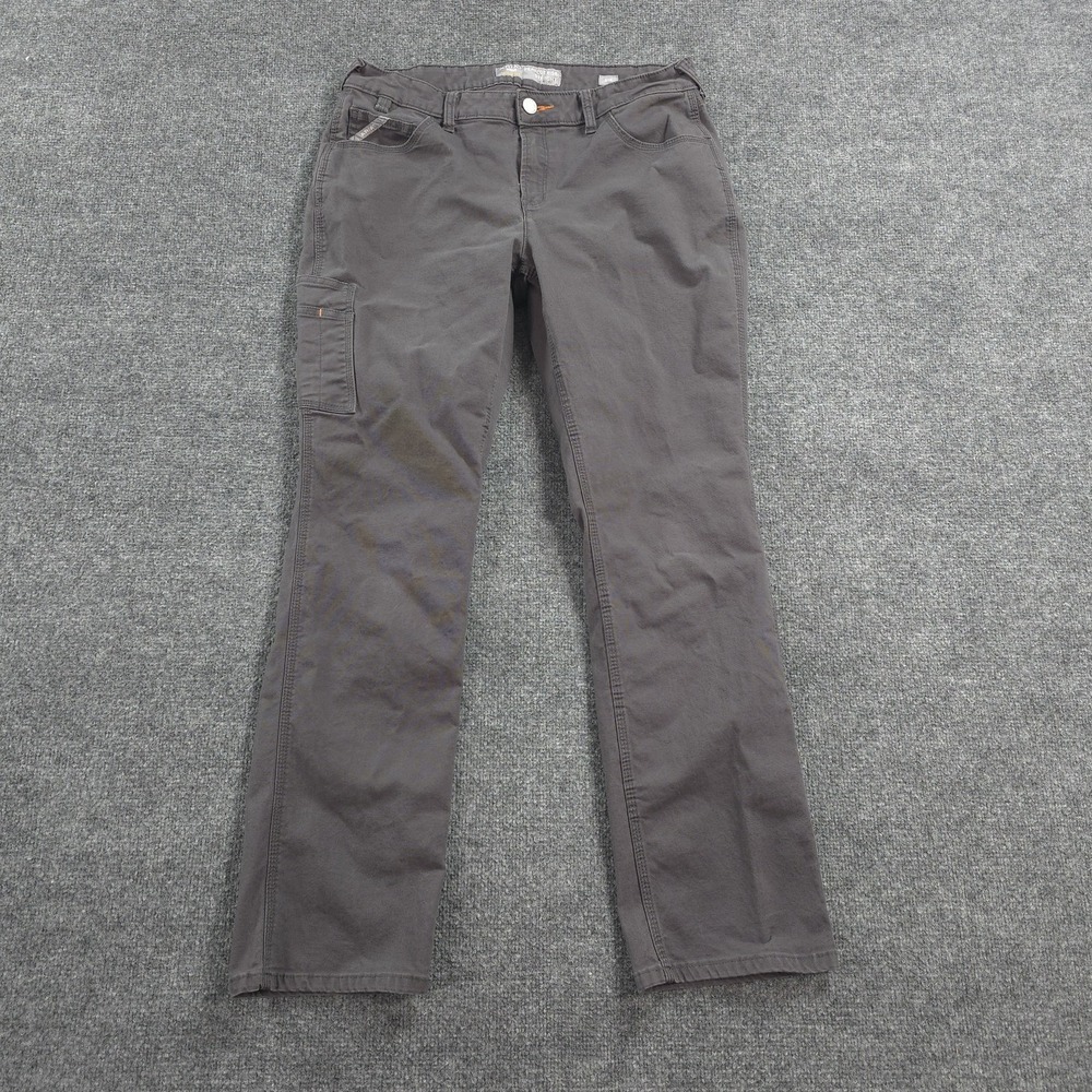 Ariat Pants Womens 31x32 Gray Rebar Perfect Rise Straight Canvas Work Carpenter